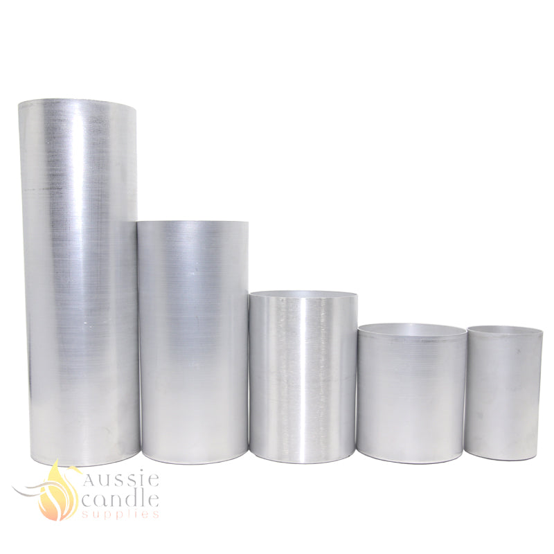 Round Pillar Seamless Aluminum Candle Molds 2 inch size (You Choose Height)