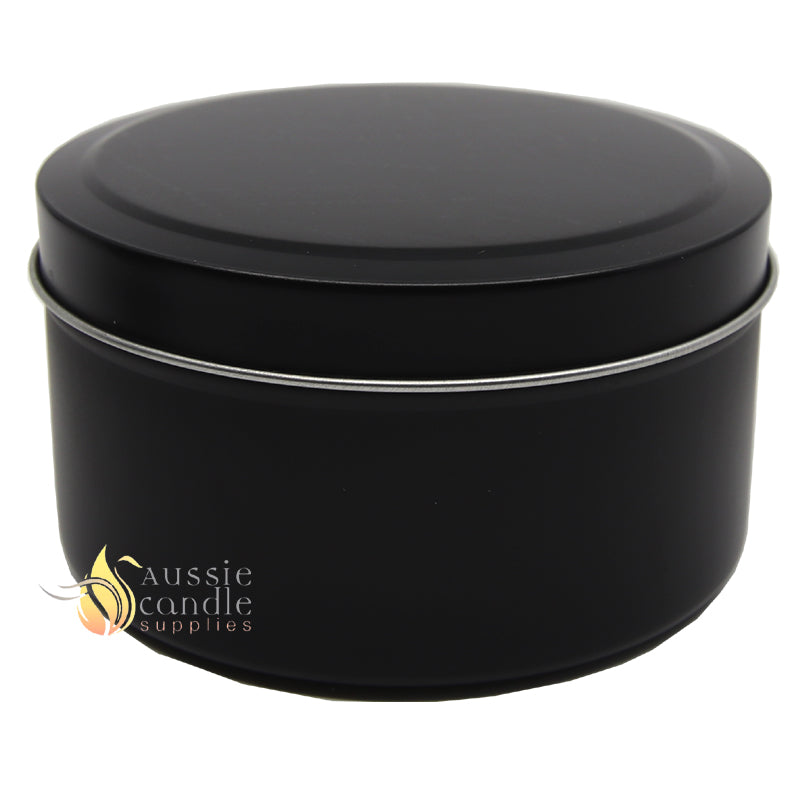 Matte Black Candle Tin Seamless