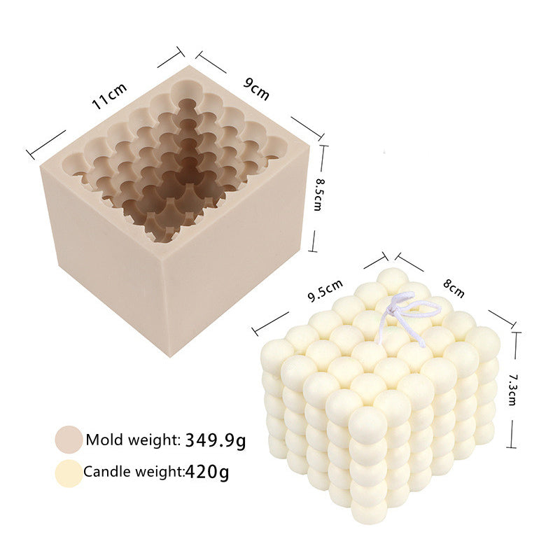 Medium Bubble Cube Silicone Mould - Aussie Candle Supplies